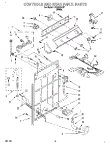 02 - Controls And Rear Panel parts for Whirlpool Washer LBR6233AW1 from AppliancePartsPros.com