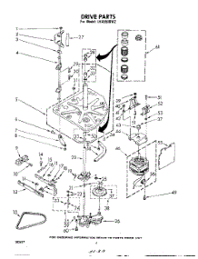 04 - Drive parts for Whirlpool Washer LHA5500W2 from AppliancePartsPros.com