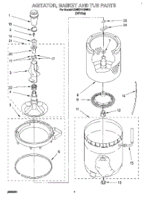 05 - Agitator, Basket, And Tub parts for Kitchenaid Washer KAWE777BWH0 from AppliancePartsPros.com