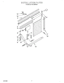 05 - Installation parts for Whirlpool Air Conditioner CAH18WC90 from AppliancePartsPros.com