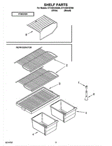 05 - Shelf Parts, Optional Parts parts for Whirlpool Refrigerator CT14SKXSQ00 from AppliancePartsPros.com