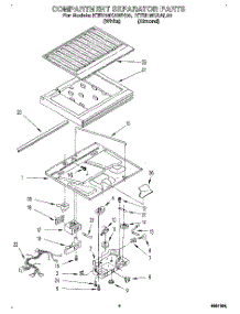 03 - Compartment Separator parts for Kitchenaid Refrigerator KTRI18KAAL00 from AppliancePartsPros.com