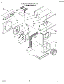 03 - Air Flow parts for Whirlpool Air Conditioner 8CACM07DD0 from AppliancePartsPros.com