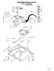 05 - Machine Base parts for Whirlpool Washer 7MLSQ8000JQ4 from AppliancePartsPros.com