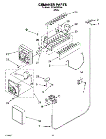 12 - Icemaker Parts, Optional Parts parts for Whirlpool Refrigerator IS25AGXRQ00 from AppliancePartsPros.com