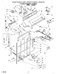 02 - Controls And Rear Panel parts for Whirlpool Washer LSP9245BN1 from AppliancePartsPros.com