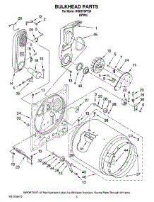 03 - Bulkhead Parts parts for Maytag Dryer MGD5730TQ0 from AppliancePartsPros.com