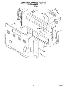 02 - Control Panel Parts parts for Whirlpool Range IME32302 from AppliancePartsPros.com