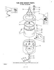 05 - Tub And Basket parts for Whirlpool Washer LA5310XPW0 from AppliancePartsPros.com