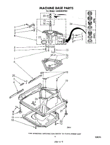 07 - Machine Base parts for Whirlpool Washer LA5000XPW2 from AppliancePartsPros.com