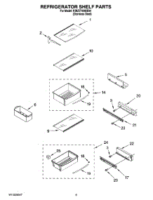 07 - Refrigerator Shelf Parts parts for Kitchenaid Refrigerator KBUDT4265E04 from AppliancePartsPros.com