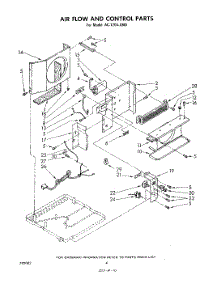03 - Section parts for Whirlpool Air Conditioner AC1204XM0 from AppliancePartsPros.com
