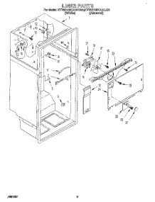 02 - Liner parts for Kitchenaid Refrigerator KTRD18KAAL00 from AppliancePartsPros.com