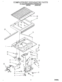03 - Compartment Separator parts for Kitchenaid Refrigerator KTRC18KAAL10 from AppliancePartsPros.com