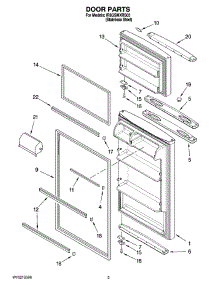 02 - Door Parts parts for Whirlpool Refrigerator IR8GSMXRS03 from AppliancePartsPros.com