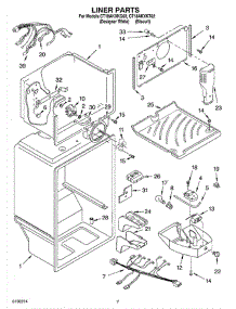 05 - Liner parts for Whirlpool Refrigerator CT18AKXKQ02 from AppliancePartsPros.com