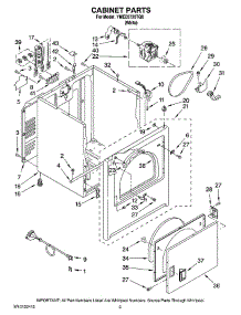 02 - Cabinet Parts parts for Maytag Dryer YMED5720TQ0 from AppliancePartsPros.com