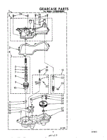 07 - Gearcase parts for Whirlpool Washer LA3800XMW0 from AppliancePartsPros.com
