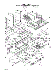 04 - Shelf, Lit / Optional parts for Kitchenaid Refrigerator KTRC18KAAL02 from AppliancePartsPros.com