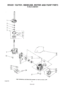06 - Brake, Clutch, Gearcase, Motor And Pump parts for Whirlpool Washer LA5600XSW1 from AppliancePartsPros.com