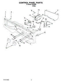 02 - Control Panel Parts parts for Whirlpool Washer IFR42000 from AppliancePartsPros.com