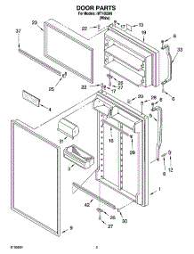 02 - Door Parts parts for Whirlpool Refrigerator IMT188300 from AppliancePartsPros.com