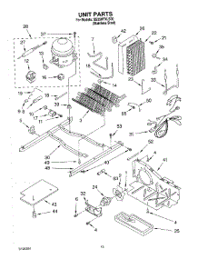 09 - Unit Parts parts for Whirlpool Refrigerator SS25HFXLS00 from AppliancePartsPros.com