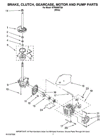 04 - Brake, Clutch, Gearcase, Motor And Pump Parts parts for Maytag Washer NTW5200TQ0 from AppliancePartsPros.com