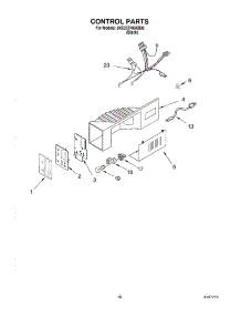 11 - Control parts for Whirlpool Refrigerator 3XEC5THGKB00 from AppliancePartsPros.com