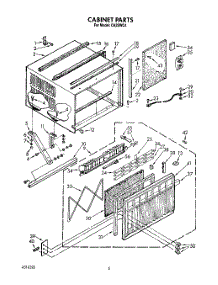 04 - Cabinet parts for Whirlpool Air Conditioner CA25WQ4 from AppliancePartsPros.com