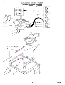 06 - Machine Base parts for Whirlpool Washer LSV9355BW0 from AppliancePartsPros.com