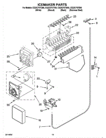12 - Icemaker Parts, Optional Parts (Not Included) parts for Whirlpool Refrigerator CS22CFXTS00 from AppliancePartsPros.com