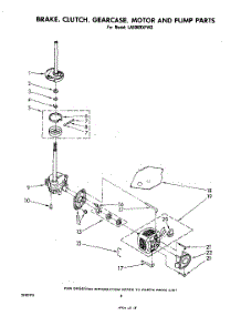 06 - Brake, Clutch, Gearcase, Motor And Pump parts for Whirlpool Washer LA5000XPW2 from AppliancePartsPros.com