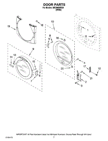 04 - Door Parts, Optional Parts (Not Included) parts for Maytag Dryer MED9600SQ0 from AppliancePartsPros.com