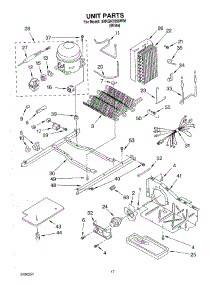 10 - Unit parts for Whirlpool Refrigerator 3XKGN7050W01 from AppliancePartsPros.com