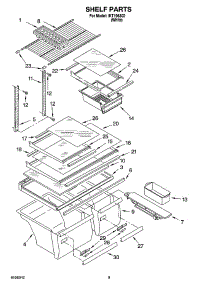 05 - Shelf Parts, Optional Parts parts for Whirlpool Refrigerator IKT196302 from AppliancePartsPros.com