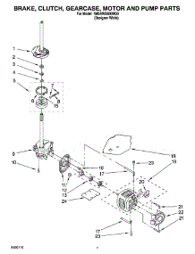 04 - Brake, Clutch, Gearcase, Motor And Pump Parts parts for Whirlpool Washer 7MSAWS800MQ0 from AppliancePartsPros.com