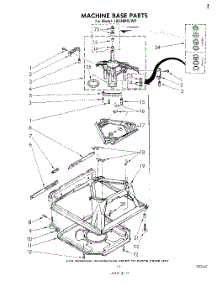 08 - Machine Base parts for Whirlpool Washer LB5300XLW0 from AppliancePartsPros.com