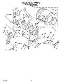 04 - Bulkhead Parts parts for Whirlpool Dryer SGDX600MQ1 from AppliancePartsPros.com