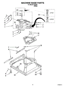 05 - Machine Base Parts parts for Whirlpool Washer IP43004 from AppliancePartsPros.com