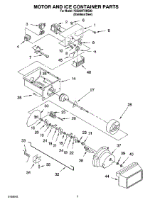 05 - Motor And Ice Container Parts parts for Whirlpool Refrigerator 7SS25HFXMS00 from AppliancePartsPros.com