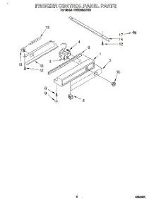 06 - Freezer Control Panel parts for Kitchenaid Refrigerator KSSS36MDX02 from AppliancePartsPros.com