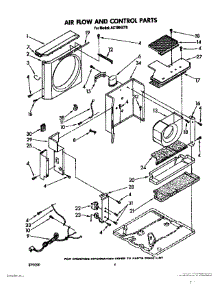 03 - Airflow And Control parts for Whirlpool Air Conditioner AC1804XT0 from AppliancePartsPros.com