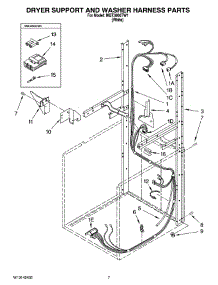 05 - Dryer Support And Washer Harness Parts parts for Maytag Washer Dryer Combo MGT3800TW1 from AppliancePartsPros.com