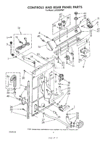 03 - Control And Rear Panel parts for Whirlpool Washer LA5550XPW7 from AppliancePartsPros.com