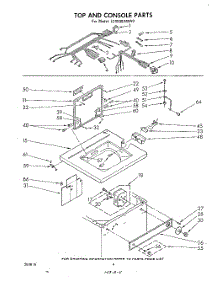 03 - Top And Console parts for Whirlpool Washer LC4500XMW0 from AppliancePartsPros.com