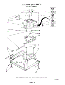 07 - Machine Base parts for Whirlpool Washer LA5580XSW3 from AppliancePartsPros.com