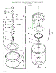03 - Agitator, Basket And Tub Parts parts for Whirlpool Washer IJ44001 from AppliancePartsPros.com