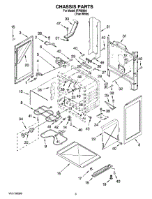03 - Chassis Parts parts for Whirlpool Range IRP85804 from AppliancePartsPros.com