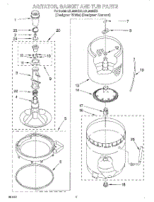 03 - Agitator, Basket And Tub parts for Whirlpool Washer LSL9345EQ0 from AppliancePartsPros.com